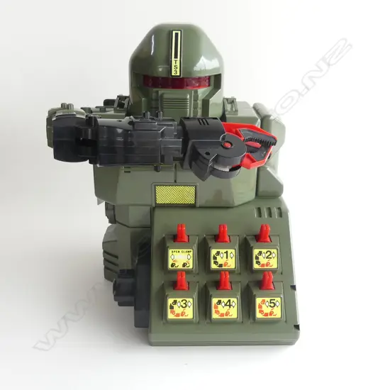 (3) LARGE GREEN PLASTIC ROBOT