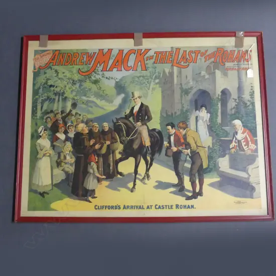 VINTAGE MOVIE POSTER STARRING ANDREW MACK IN THE LAST OF THE ROHANS