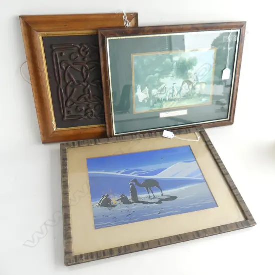 (40) 3 FRAMED PICTURES