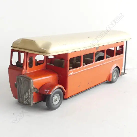 (5) TRIANG MINIC PULL & GO PRE WAR SINGLE DECK LONDON BUS 1937 L. 180mm