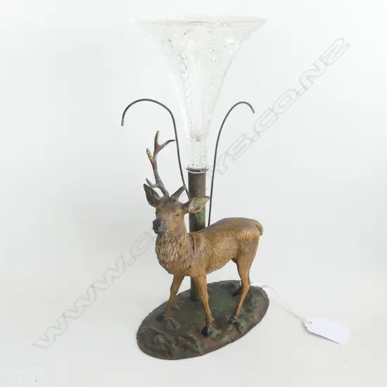 EPERGNE ON A TIN BASE WITH STAG AF