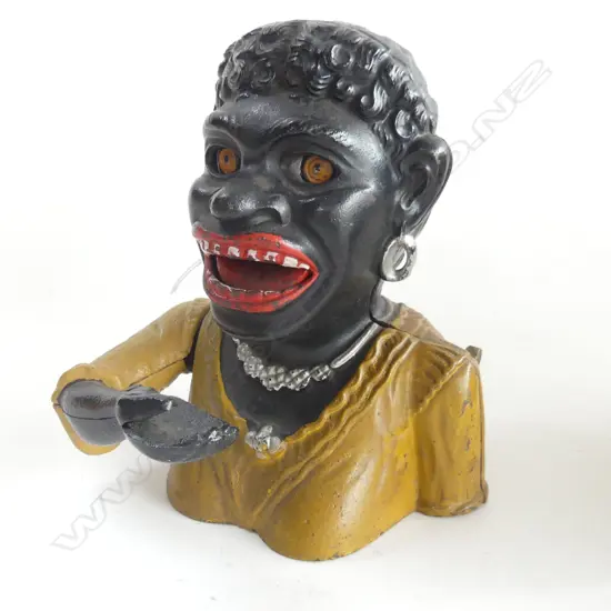 (9) 'DINAH' MONEY BANK No 581285 IN MUSTARD DRESS WITH NECKLACE H. 170mm