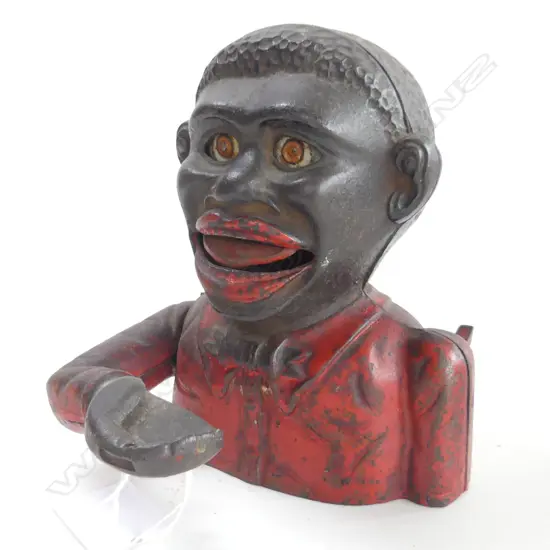 (9) 'LITTLE JOE' MONEY BOX IN RED JACKET H. 135mm