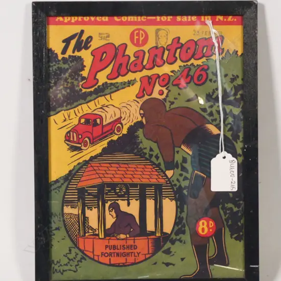 A FRAMED EDITION OF 'THE PHANTOM' EDITION 46 H. 170 x 130mm
