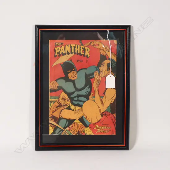 A FRAMED COMIC OF 'THE PANTHER' NO. 36 H. 245mm