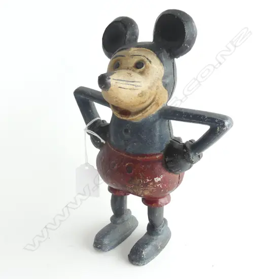 (90) METAL (ALUMINIUM) EARLY MICKEY MOUSE MONEY BOX, H. 220mm HAS SOME AGE BUT  PROBABLY AFTER 1950