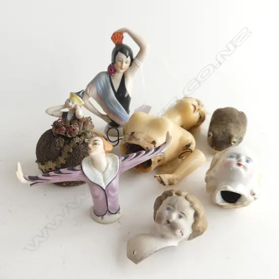 4 HALF DOLLS INCL.1 x WAX AF + 2 HEADS