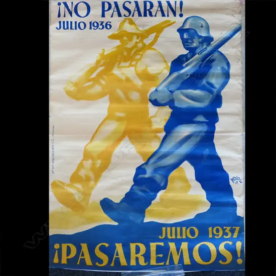(80) LG UNFRAMED ORIGINAL SPANISH CIVIL WAR POSTER by RAMON PUYOL, 970 x 670mm