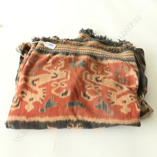 (89) INDONESION WOVEN COTTON IKAT 2500 x 1150mm