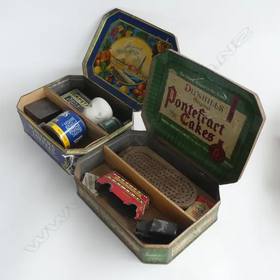 (86) DUNHILL VINTAGE TIN WALLERS TIN & COLLECTABLES