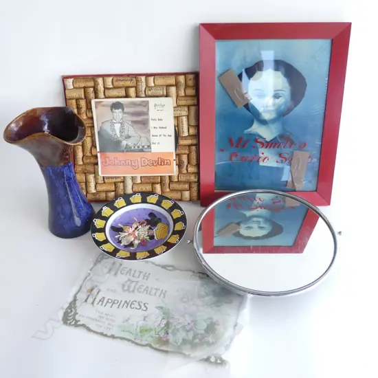 (54) BOX LOT LAZY SUSAN LANGLEY VASE 270MM FELIX PLATE ETC