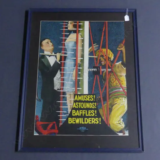 1930'S PART VINTAGE MAGICIAN POSTER 'THE GREAT NICOLA' BY THE OTIS LITHOGRAPH CO USA