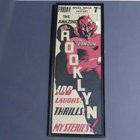 VINTAGE 'THE AMAZING MR ROOKLYN' DAYBILL POSTER, 1000 x 355mm
