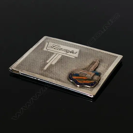 Chrome Booklet Stamp Case,