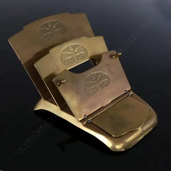 Brass Letter Holder from Germany “GES GESCH  - DRGM 237670”