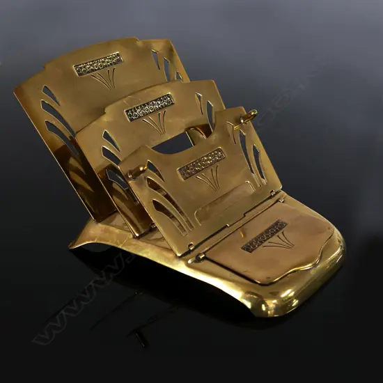 Brass Letter Holder from Germany “GES GESCH  - DRGM 237670”