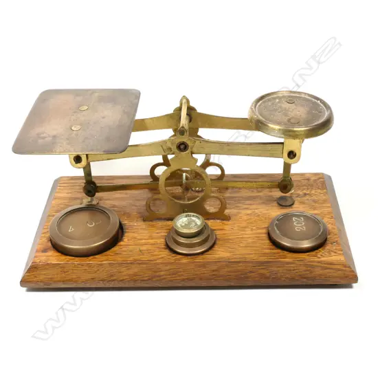 A Brass ‘Roberval Letter Scale,