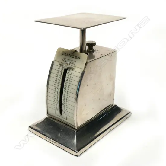 English Silver-Plated Letter Scale,