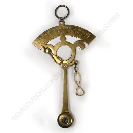 Brass Pendulum Balance French manufacture, marked NB Depose