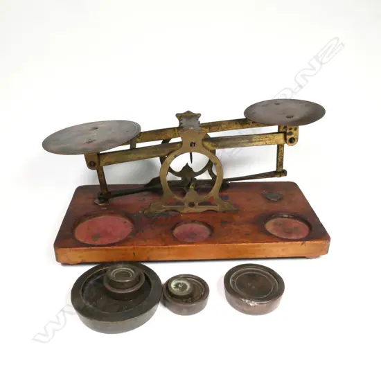 Vintage Postal Scales, manufactured by George Wright & Co. London,