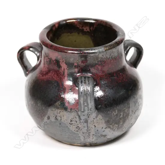 Graeme Storm stoneware squat vase