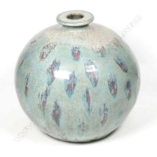 Graeme Storm stoneware spherical vase