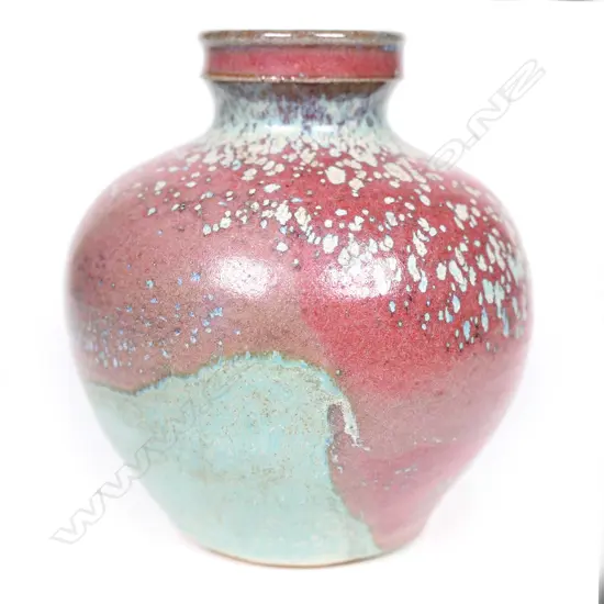 Graeme Storm stoneware small ovoid vase