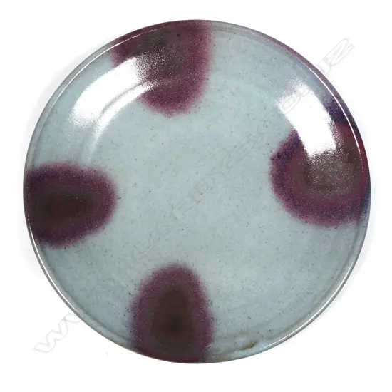 Graeme Storm stoneware platter 'Button'
