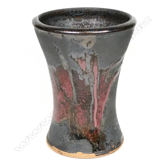 Graeme Storm stoneware trumpet vase