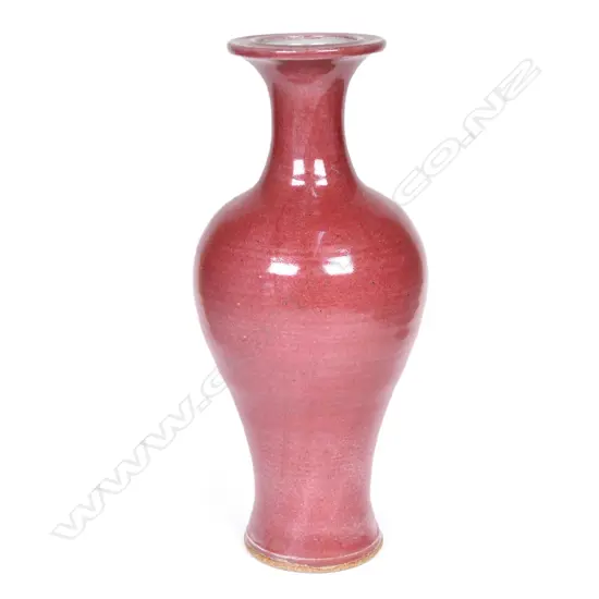 Graeme Storm stoneware elegant baluster vase