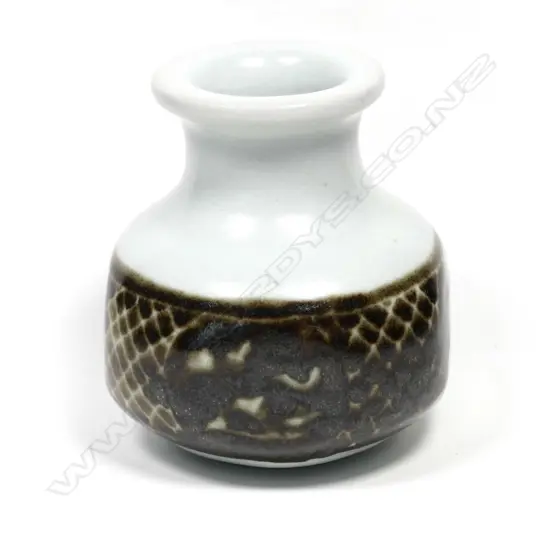 Graeme Storm porcelain squared squat vase