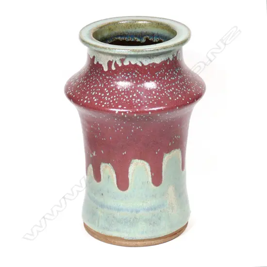 Graeme Storm stoneware cylinder vase