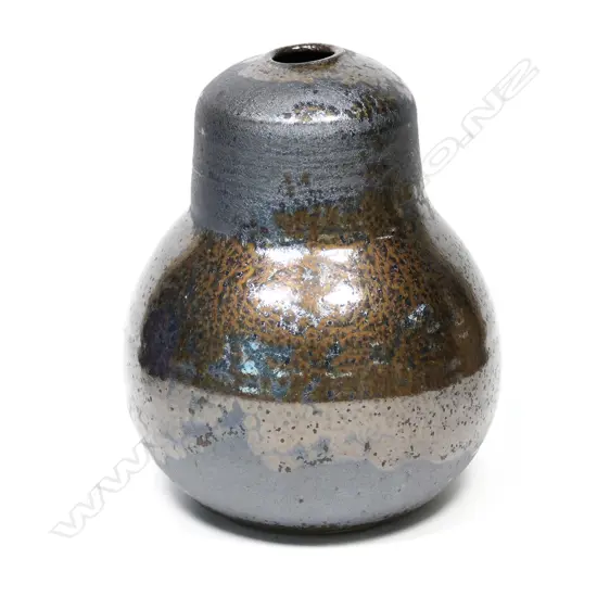 Graeme Storm stoneware melon form vase