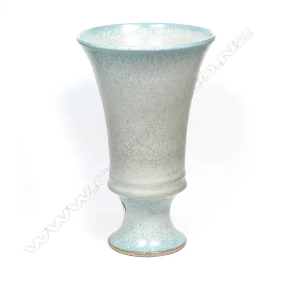 Graeme Storm stoneware trumpet vase