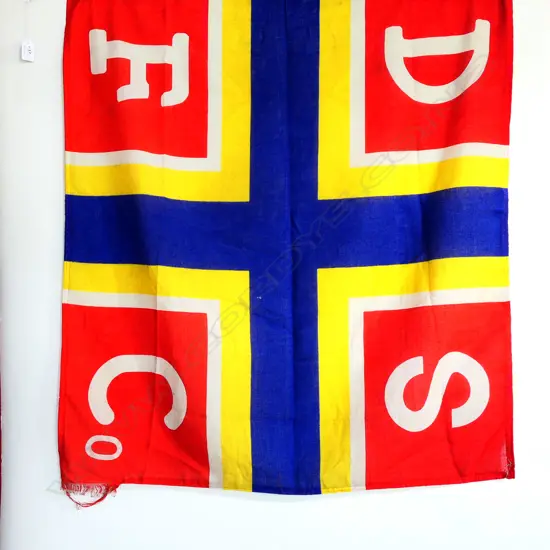 (M15)  SHIP'S FLAG 'DEVONPORT STEAM FERRY Co'  900 x 1000mm APPROX.