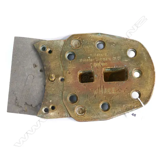(M67) DECK PLATE FROM “M F V SILVER SPRAY”, BROKEN UP IN WHANGAREI, 1994...