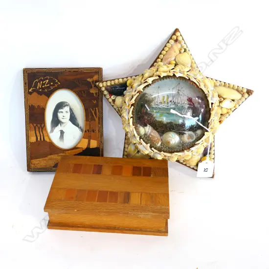 SHELL ART STAR SHAPED FRAMED DIORAMA