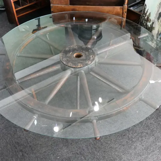 (M5) SHIP'S WHEEL FROM A THAMES TRADER