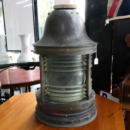 (M35) HARBOUR NAVIGATIONAL LIGHT FROM APIA HARBOUR, SAMOA, by “BUTLER & CO. BIRMINGHAM.” H.700mm