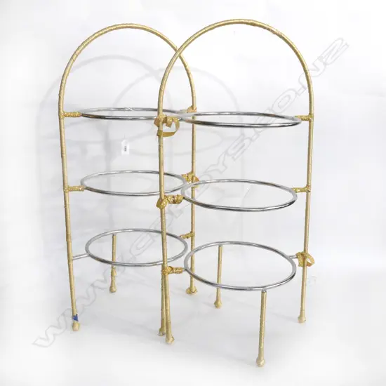 2 METAL HIGH TEA STANDS H.600mm