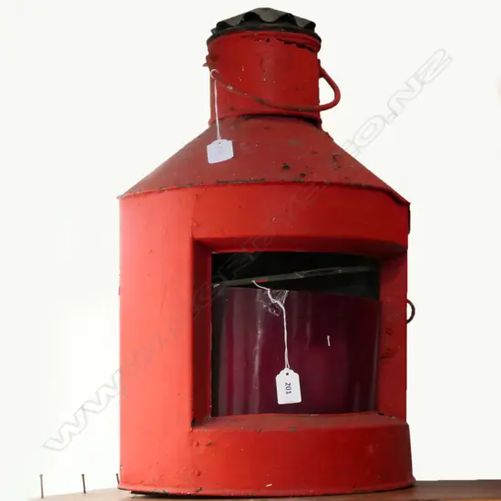 (M29) LARGE PORT RIDING LAMP,  RED PAINT FINISH, H.540mm