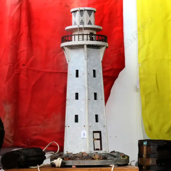 (M47) MODEL OF LIGHTHOUSE. SCRATCH BUILT. NORTHLAND ORIGIN. H.770mm