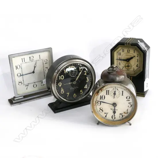 4 ALARM CLOCKS; BIG BEN, NEWHAVEN, ETC