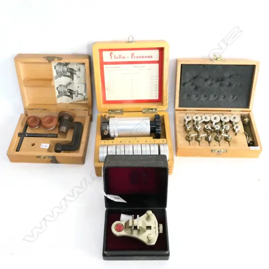 4 CASED SETS WATCHMAKER'S TOOLS