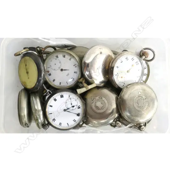 COLLECTION SILVER & SILVER PLATE POCKET WATCHES