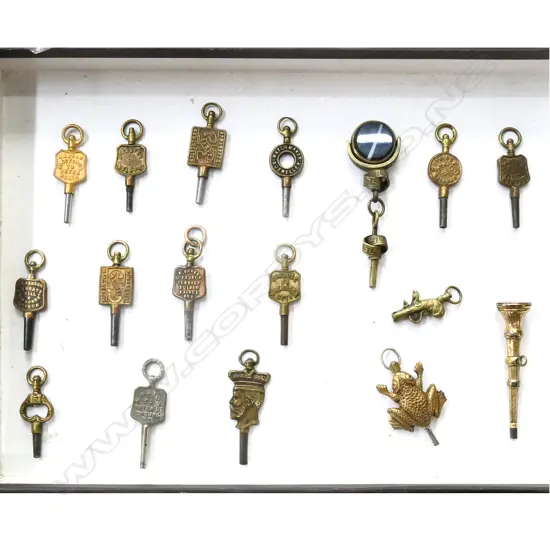 COLLECTION OF NEW ZEALAND, FOREIGN & NOVELTY WATCH KEYS