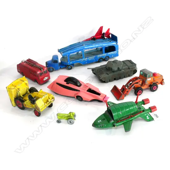 PLAY WORN MATCHBOX, DINKY TOYS ETC.