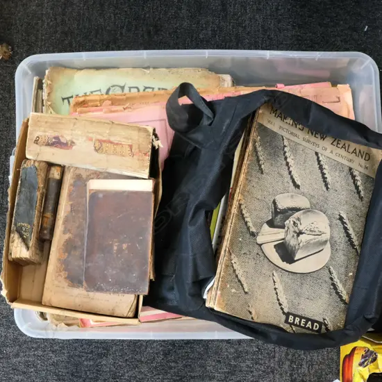 BOX - QTY 'THE WEEKLY NEWS', 'MAKING NEW ZEALAND', HERITAGE MAGAZINES, ETC