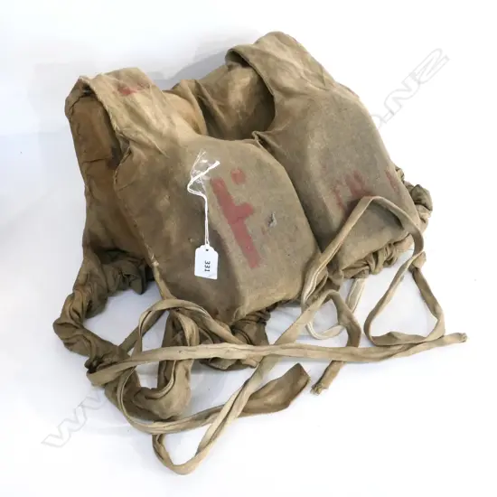 D.S.F.Co (DEVONPORT STEAM FERRY Co.) CORK/CANVAS LIFE PRESERVER VEST