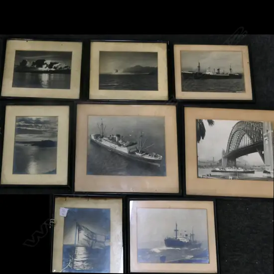 (M80) 8 FRAMED NAUTICAL PHOTOGRAPHS 330 x 300mm